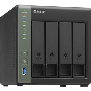 QNAP TS-431X3-4G 4 x Total Bays SAN/NAS Storage System - 512 MB Flash Memory Capacity Alpine AL-314 Quad-core (4 Core) 1.7