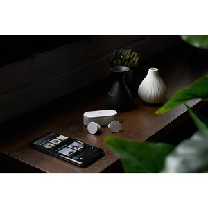 Microsoft Surface True Wireless Earbud Stereo Earset - Glacier - Binaural - In-ear - Bluetooth - 20 Hz to 20 kHz