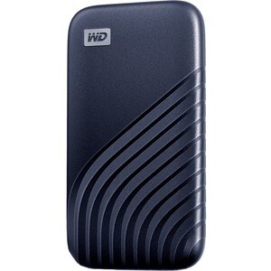 WD My Passport WDBAGF0020BBL-WESN 2 TB Portable Solid State Drive - External - Midnight Blue - Desktop PC Device Supported