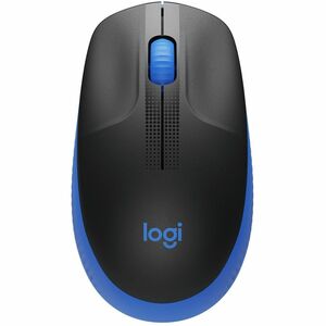 Logitech M190 Full-size Mouse - Blue - Wireless