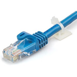 StarTech.com 100 Pack Cable Tie Mounts with Adhesive Tape for 0.13in (3.2mm) Wide Ties - Nylon/Plastic Zip Tie Mounts - 94