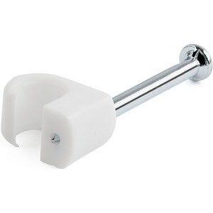 StarTech.com 100 Pk (M) Cable Clips w/ Nail - Reusable Nail-in Clamps - Cord Mounting/Holding Clips - Cable Tacks Wire Fas