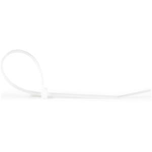StarTech.com 1000 Pack 8" Cable Ties - White Large Nylon/Plastic Zip Ties Adjustable Network Cable Wraps UL TAA - Cable ti