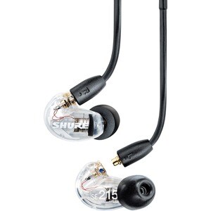 Shure AONIC 215 Sound Isolating Earphones - Stereo - Mini-phone (3.5mm) - Wired - 17 Ohm - Earbud - Binaural - In-ear - 5.