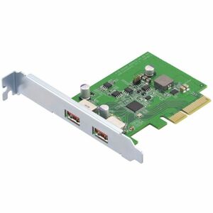 Adattatore USB QNAP QXP-10G2U3A - PCI Express 2.0 x2 - Scheda di inserimento - Supporto UASP - 2 Total USB Port(s) - PC