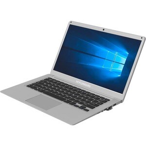 Hyundai Thinnote-A, 14.1" Celeron Laptop, 4GB RAM, 64GB Storage, Expandable 2.5" SATA HDD Slot, Windows 10 Home S Mode, En