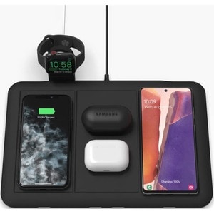 mophie 4-in-1 wireless charging pad designed to charge up to 4 devices - for Apple iPhone, AirPods & Watch, Samsung Galaxy