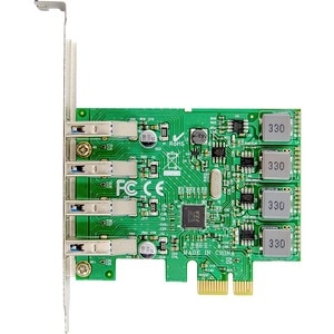 Digitus 4-Port USB 3.0 PCI Express Add-On Karte. Hostschnittstelle: PCIe, Ausgangsschnittstelle: USB 3.2 Gen 1 (3.1 Gen 1)
