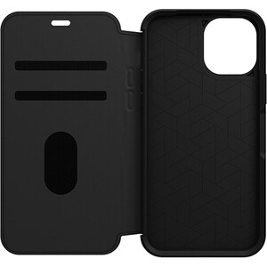 OtterBox Strada Carrying Case (Folio) Apple iPhone 12, iPhone 12 Pro Smartphone - Black - Drop Resistant - Leather Body - 