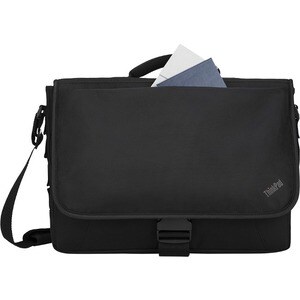 Lenovo Carrying Case (Messenger) for 39.6 cm (15.6") Notebook - Black - Water Resistant - Nylon Body - Polyester Exterior 