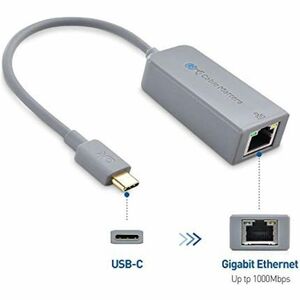 Cable Matters USB C to Gigabit Ethernet Adapter (Works With Chromebook Certified) - USB 3.1 Type C - 5 Gbit/s Data Transfe
