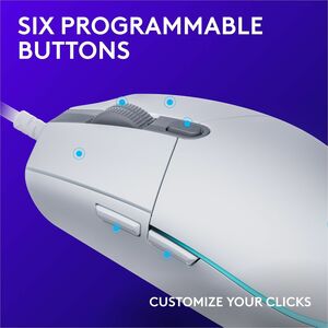 G203 LIGHTSYNC GAMING MOUSE - WHITE