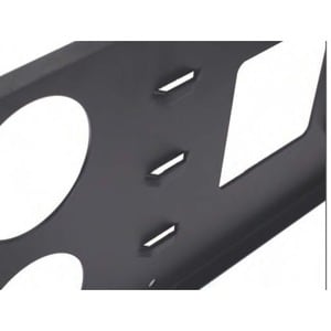 4XEM 3U Wall Mount for Rackmount Equipment, Network Equipment - Black - 19" Wall Mounted Open 3U Rack With Swing Hinge For
