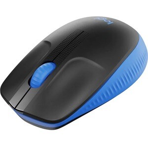 Mouse Logitech M190 Tamańo completo - USB - Óptico - 3 Botón(es) - Azul - Inalámbrico - 1000 dpi - Rueda de desplazamiento