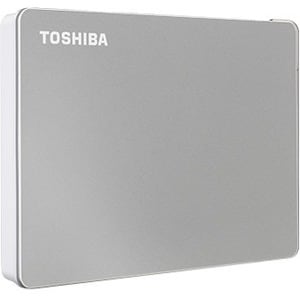 Toshiba Canvio Flex HDTX140ESCCA 4 TB Portable Hard Drive - 2.5" External - Silver - Desktop PC, Tablet PC, MAC Device Sup