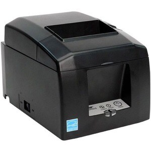Star Micronics Thermal Printer TSP654IIE-24 SK GRY US - Ethernet - Gray - Liner-free Sticky Paper - 180 mm/sec - Monochrom