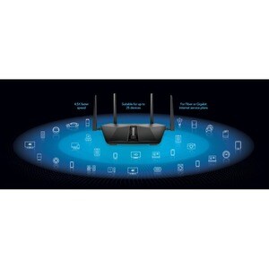 Netgear Nighthawk AX6 RAX50 Wi-Fi 6 IEEE 802.11ax Ethernet Wireless Router - 2.40 GHz ISM Band - 5 GHz UNII Band - 4 x Ant