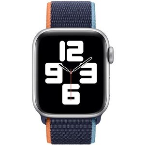 Apple 40-mm Deep Navy Sport Loop - Adjustable - Regular - Hook & Loop Attachment - Deep Navy - Woven Nylon