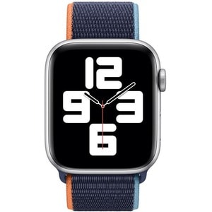 Apple 44-mm Deep Navy Sport Loop - Adjustable - Regular - Hook & Loop Attachment - Deep Navy - Woven Nylon