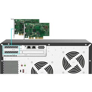 Système de stockage SAN/NAS QNAP TVS-H1688X-W1250-32G - 16 x Total de compartiments - 5 Go Flash Memory Capacity - Intel X