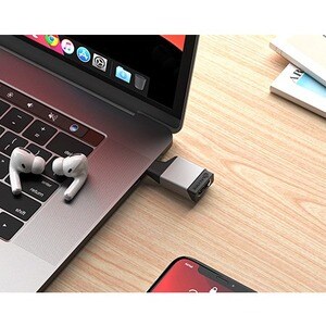 Alogic Ultra A/V Adapter - 1 - 1 x HDMI Digital Audio/Video Female - 1 x Type C USB Male - 3840 x 2160 Supported - Space Gray