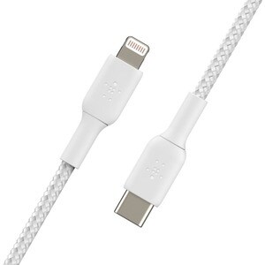 Belkin 2 m Lightning/USB-C Datentransferkabel - Erster Anschluss: Lightning - Stecker - Zweiter Anschluss: USB Type C - Weiß