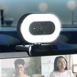 Aluratek AWCL05F Video Conferencing Camera - 2 Megapixel - 30 fps - Black - USB 2.0 - 1920 x 1080 Video - CMOS Sensor - Au