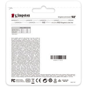 Kingston Technology DataTraveler Exodia - USB 3.2 Flash Drive. Capacity: 256 GB, Device interface: USB Type-A, USB version