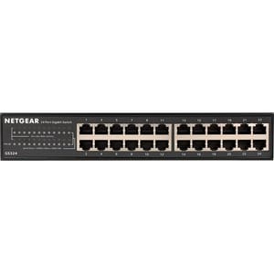 Netgear GS324 Ethernet Switch - 24 Ports - 2 Layer Supported - 12.10 W Power Consumption - Twisted Pair - Desktop, Wall Mo