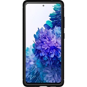 Spigen Rugged Armor Rugged Case for Samsung Galaxy S20 FE Smartphone - Textured With Carbon Fiber - Matte Black - Glossy, 