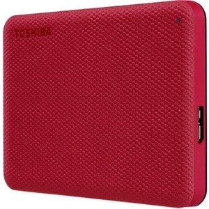 Toshiba Canvio Advance HDTCA40ER3CA 4 TB Portable Hard Drive - 2.5" External - Red - USB 3.2 (Gen 1) - 2 Year Warranty