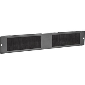 Pannello con setole V7 RMWCBRUSHACCS Per Rack - Acciaio - Nero - 78 mm Altezza x 365 mm Profondità
