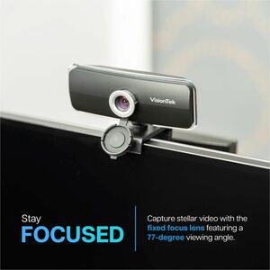 VisionTek VTWC20 Webcam - 30 fps - USB 2.0 - 1920 x 1080 Video - CMOS Sensor - Microphone - For Notebook