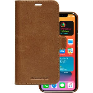 dbramante1928 ApS Lynge Carrying Case (Wallet) Apple iPhone 12, iPhone 12 Pro Smartphone - Tan - Full Grain Leather Body -