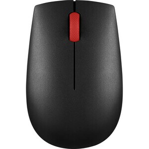 Lenovo Essential Mouse - Radio Frequency - USB - Optical - 3 Button(s) - Black - 1000 dpi - Symmetrical