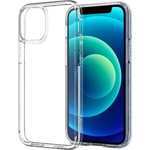 Spigen Ultra Hybrid Case for Apple iPhone 12 mini Smartphone - Crystal Clear - Thermoplastic Polyurethane (TPU), Polycarbo