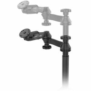 RAM Mounts No-Drill Mounting Base for Notebook - Height Adjustable - Powder Coated Steel