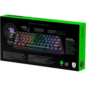 Razer Huntsman Mini - Clicky Optical Switch - US - Black - Cable Connectivity - USB Type C Interface - On The Fly Macro Re