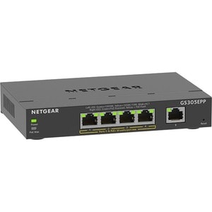 Netgear GS300 GS305EPP 5 Anschlüsse Verwaltbar Ethernet-Switch - Gigabit-Ethernet - 10/100/1000Base-T - 3 Unterstützte Net