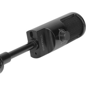 Aluratek AUVM01F Wired Condenser Microphone - 20 Hz to 20 kHz - Uni-directional, Omni-directional, Bi-directional - Stand 