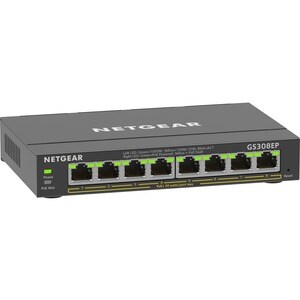 Netgear 8-Port Gigabit Ethernet PoE+ Smart Managed Plus Switch - 8 Ports - Manageable - 2 Layer Supported - 62 W PoE Budge