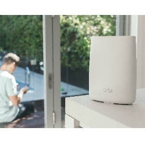 Netgear Orbi RBS350 Wi-Fi 6 IEEE 802.11ax Ethernet Wireless Router - 2.40 GHz ISM Band - 5 GHz UNII Band - 150 MB/s Wirele