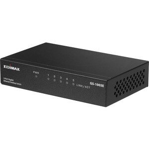 Switch Ethernet Edimax GS-1005E 5 Porte - 2 Layer supportato - 2,40 W Consumo energetico - Coppia incrociata - Desktop, Pa
