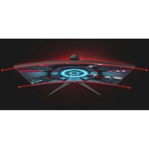 AOC CQ32G2SE 32" Class WQHD Curved Screen Gaming LCD Monitor - 16:9 - Black Red - 80 cm (31.5") Viewable - Vertical Alignm