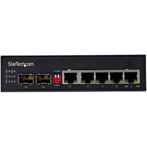 StarTech.com 5 Ports Ethernet Switch - Gigabit Ethernet - 1000Base-T, 1000Base-X - 2 Layer Supported - Modular - 2 SFP Slo