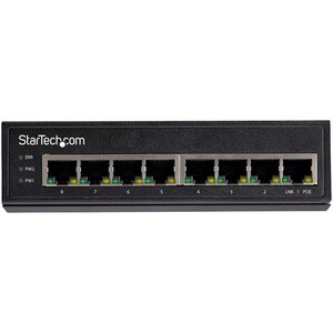 StarTech.com 8 Ports Ethernet Switch - Gigabit Ethernet - 10/100/1000Base-T - 2 Layer Supported - 206 W Power Consumption 