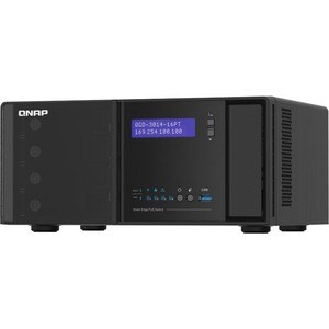 QNAP QGD QGD-3014-16PT 18 Ports Manageable Ethernet Switch - 2 Layer Supported - Modular - 2 SFP Slots - 250 W Power Consu