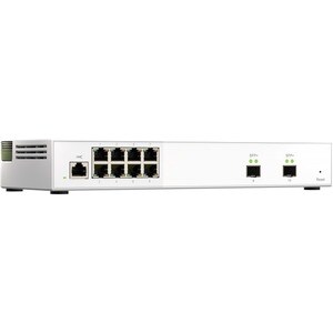 QNAP QSW-M2108-2S 8 Ports Manageable Ethernet Switch - 2 Layer Supported - Modular - 12.17 W Power Consumption - Optical F