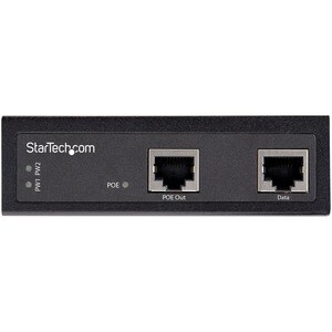 StarTech.com Industrial Gigabit PoE Injector - High Speed 90W 802.3bt PoE++ 52V-56VDC Ultra Power Over Ethernet/UPoE Injec