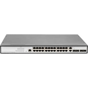 Digitus 24-Port Gigabit Switch, 19 Zoll, Managed, 2 Uplinks. Switch-Typ: Managed, Switch-Ebene: L2. Basic Switching RJ-45 